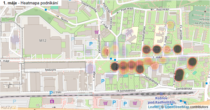 1. máje - mapa podnikání
