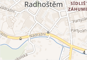 Bayerova v obci Rožnov pod Radhoštěm - mapa ulice