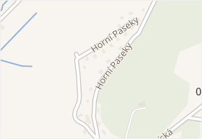 Horní Paseky v obci Rožnov pod Radhoštěm - mapa ulice