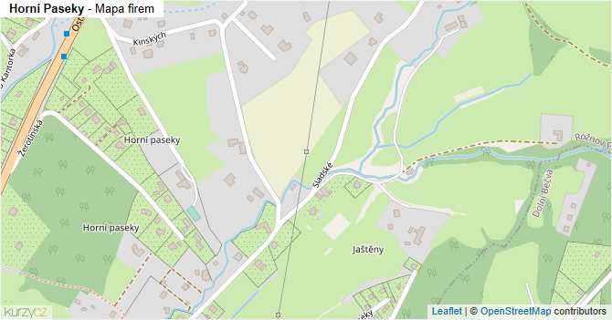 Horní Paseky - mapa firem