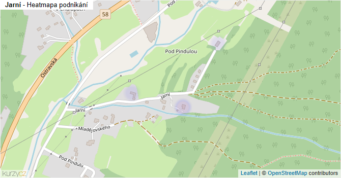 Jarní - mapa podnikání