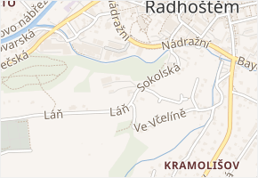 Láň v obci Rožnov pod Radhoštěm - mapa ulice