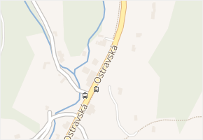 Ostravská v obci Rožnov pod Radhoštěm - mapa ulice