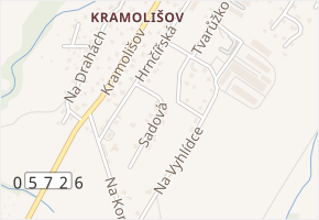 Sadová v obci Rožnov pod Radhoštěm - mapa ulice