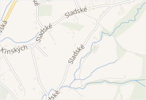 Sladské v obci Rožnov pod Radhoštěm - mapa ulice