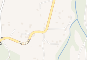 Uhliska v obci Rožnov pod Radhoštěm - mapa ulice