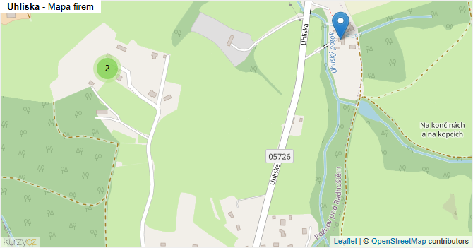 Uhliska - mapa firem