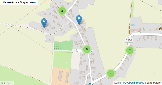 Neznášov - mapa firem