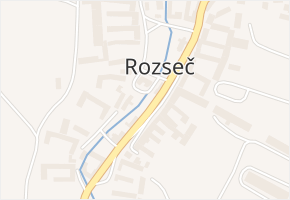 Rozseč v obci Rozseč - mapa části obce