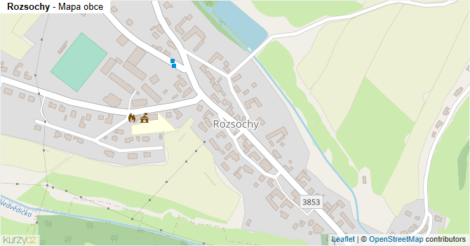 Rozsochy - mapa obce