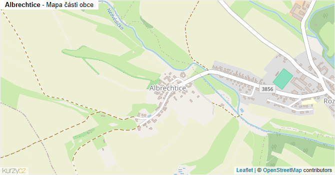 Albrechtice - mapa části obce