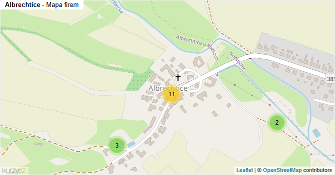 Albrechtice - mapa firem