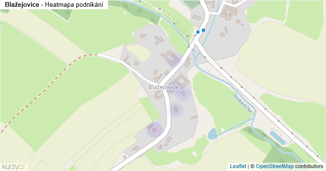 Blažejovice - mapa podnikání