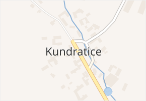 Kundratice v obci Rozsochy - mapa části obce
