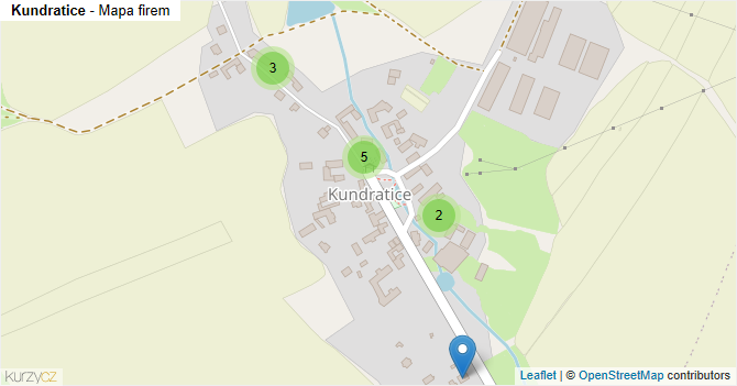 Kundratice - mapa firem