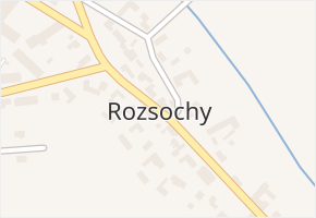 Rozsochy v obci Rozsochy - mapa části obce