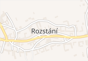 Rozstání v obci Rozstání - mapa části obce