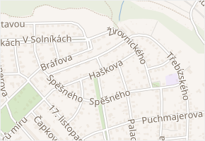 Haškova v obci Roztoky - mapa ulice