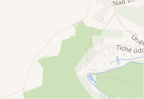 Na Pomezí v obci Roztoky - mapa ulice