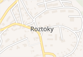 Roztoky v obci Roztoky - mapa části obce