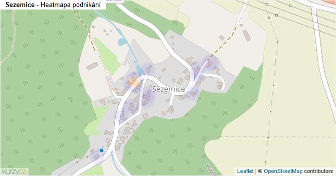 Sezemice - mapa podnikání