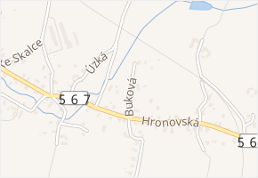 Buková v obci Rtyně v Podkrkonoší - mapa ulice