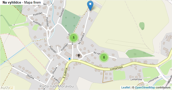 Na vyhlídce - mapa firem