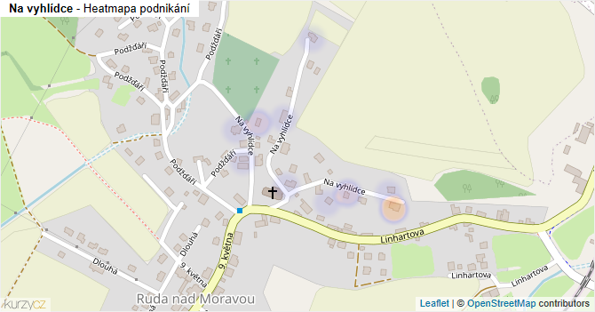 Na vyhlídce - mapa podnikání