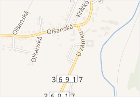Podzámecká v obci Ruda nad Moravou - mapa ulice