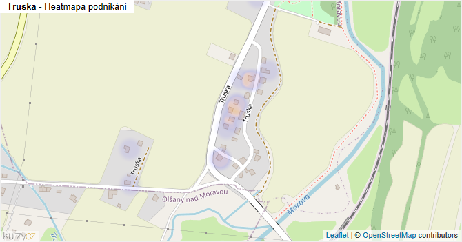 Truska - mapa podnikání