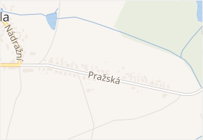 Pražská v obci Ruda - mapa ulice