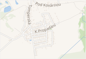 K Propadání v obci Rudice - mapa ulice