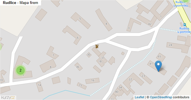 Rudlice - mapa firem