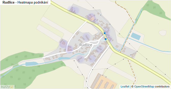 Rudlice - mapa podnikání