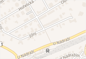 Jižní v obci Rudná - mapa ulice