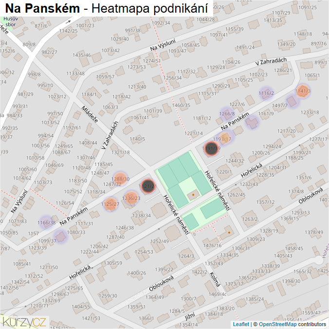 Mapa Na Panském - Firmy v ulici.