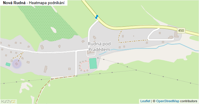 Nová Rudná - mapa podnikání