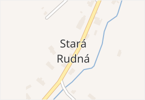 Stará Rudná v obci Rudná pod Pradědem - mapa části obce