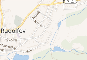 Květinová v obci Rudolfov - mapa ulice