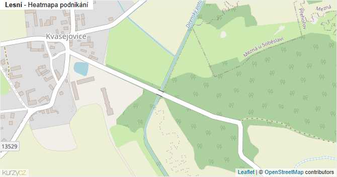 Lesní - mapa podnikání