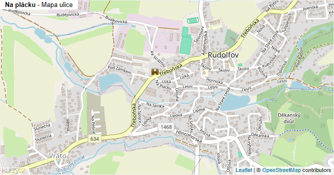 Na plácku - mapa ulice