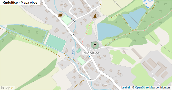 Rudoltice - mapa obce