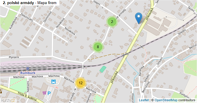 2. polské armády - mapa firem