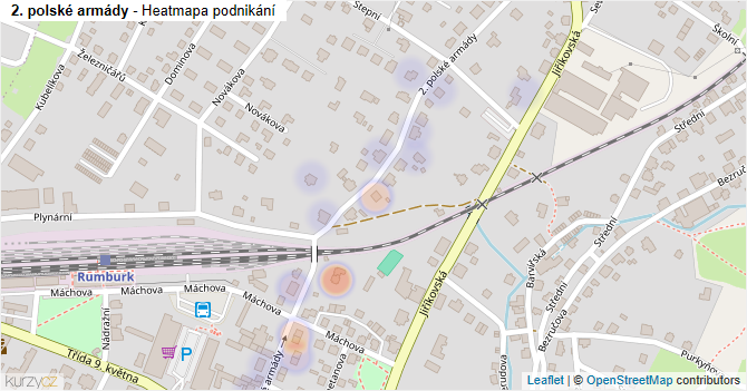 2. polské armády - mapa podnikání