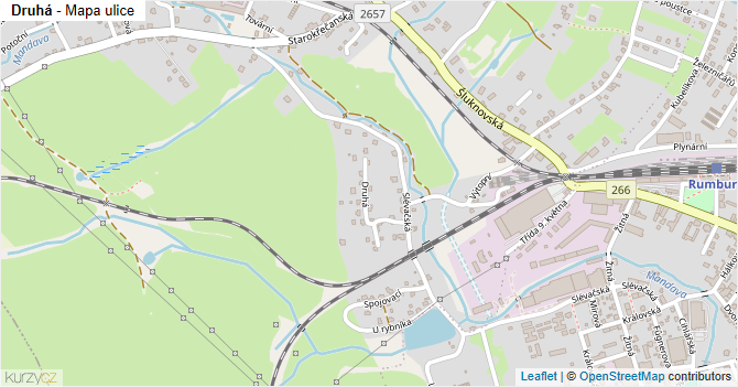 Druhá - mapa ulice
