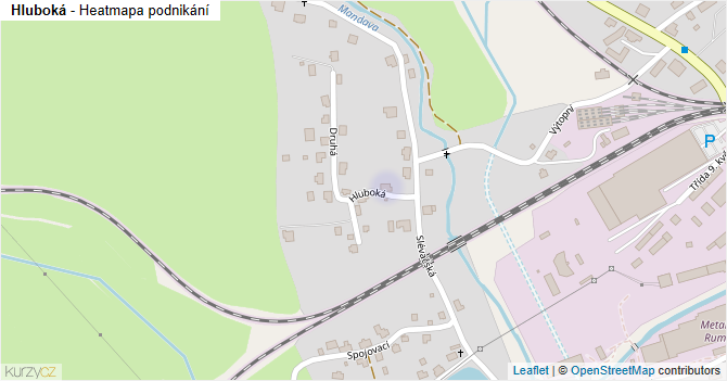 Hluboká - mapa podnikání