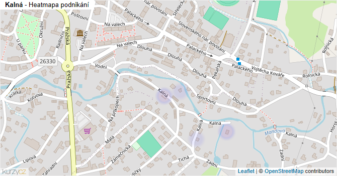 Kalná - mapa podnikání
