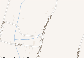 Ke koupališti v obci Rumburk - mapa ulice
