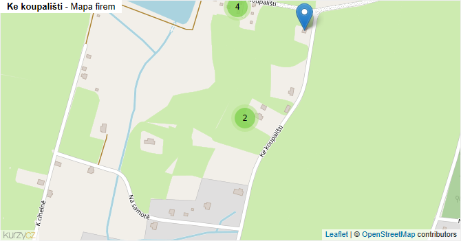 Ke koupališti - mapa firem