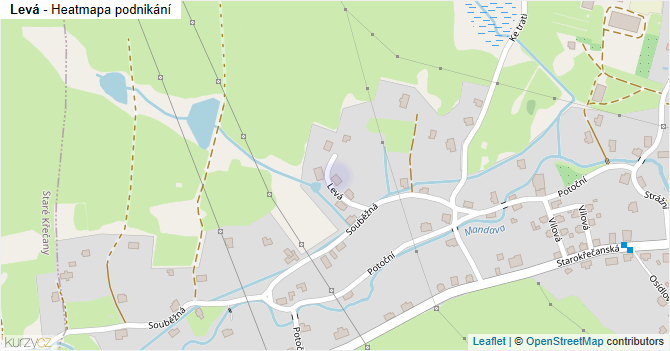 Levá - mapa podnikání